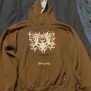 Dragonfly embroidered hoodie.